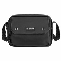Сумка на плечо HEIKKI WALLET (ХЕЙКИ) два отделения, органайзер, черная, 15&times;20&times;5 см, 272639