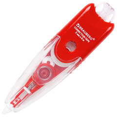 Корректирующая лента BRAUBERG &laquo;Click&raquo;, 5 мм х 6 м, корпус прозрачный, автоматическая, блистер