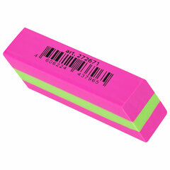 Ластик BRAUBERG &laquo;Color&raquo;, 55&times;15&times;13 мм, прямоугольный, скошенный, яркие цвета ассорти, 272671