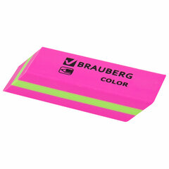 Ластики BRAUBERG &laquo;Color&raquo;, НАБОР 3 штуки, 55&times;15&times;13 мм, прямоугольные, скошенные, блистер, 272672