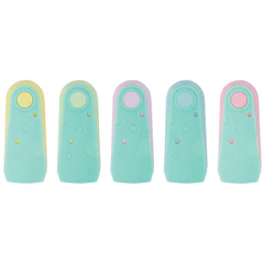 Ластик BRAUBERG &laquo;ULTRA PASTEL&raquo;, 57&times;24&times;15 мм, пастельные цвета ассорти, бирюзовый пластиковый держатель, 272688