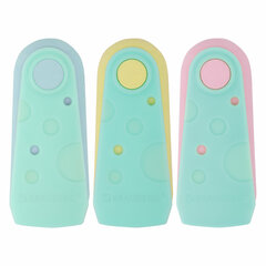 Ластики BRAUBERG &laquo;ULTRA PASTEL&raquo;, НАБОР 3 ШТУКИ, 57&times;24&times;15 мм, ассорти пастель, бирюзовый пластиковый держатель, блистер, 272689