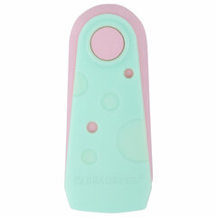 Ластики BRAUBERG &laquo;ULTRA PASTEL&raquo;, НАБОР 3 ШТУКИ, 57&times;24&times;15 мм, ассорти пастель, бирюзовый пластиковый держатель, блистер, 272689