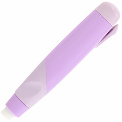 Ластик выдвижной BRAUBERG &laquo;REWIND&raquo; + 2 сменных ластика, 114&times;20&times;20 мм, белый, лавандовый корпус, блистер, 272690