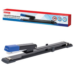 Степлер брошюровочный №24/<wbr/>6, №26/<wbr/>6 BRAUBERG &laquo;Extra&raquo;, до 30 листов, на 150 скоб, черно-синий, 272720