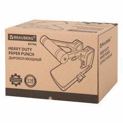 Дырокол металлический МОЩНЫЙ BRAUBERG &laquo;EXTRA Heavy duty&raquo;, до 110 листов, черно-синий, 272721