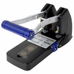 Дырокол металлический МОЩНЫЙ BRAUBERG &laquo;EXTRA Heavy duty&raquo;, до 160 листов, черно-синий, 272722