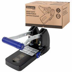 Дырокол металлический МОЩНЫЙ BRAUBERG &laquo;EXTRA Heavy duty&raquo;, до 160 листов, черно-синий, 272722