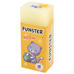 Ластик FUNSTER (ФАНСТЕР) &laquo;PETS&raquo;, 50&times;21&times;16 мм, прямоугольный, картонный держатель, экологичный ПВХ, ассорти, 272725