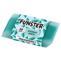 Ластик ароматизированный FUNSTER (ФАНСТЕР) &laquo;SWEET&raquo;, 54&times;23&times;10 мм, скошенный, картонный держатель, экологичный ПВХ, ассорти, 272727