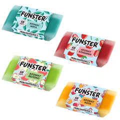 Ластик ароматизированный FUNSTER (ФАНСТЕР) &laquo;SWEET&raquo;, 54&times;23&times;10 мм, скошенный, картонный держатель, экологичный ПВХ, ассорти, 272727