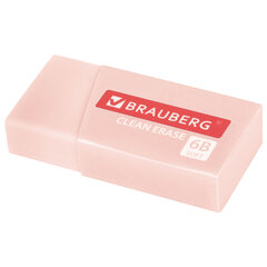 Ластик BRAUBERG &laquo;PASTEL MATTE&raquo;, 50&times;24&times;10 мм, прямоугольный, картонный держатель, экологичный ПВХ, ассорти, 272729