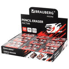 Ластик BRAUBERG &laquo;ANIME&raquo;, 50&times;24&times;10 мм, прямоугольный, картоннный держатель, экологичный ПВХ, ассорти, 272731