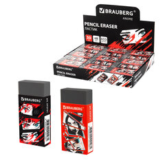 Ластик BRAUBERG &laquo;ANIME&raquo;, 50&times;24&times;10 мм, прямоугольный, картоннный держатель, экологичный ПВХ, ассорти, 272731
