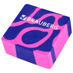 Ластик BRAUBERG &laquo;CLARITY&raquo;, 34&times;34&times;14 мм, квадратный, экологичный ПВХ, ассорти, 272732