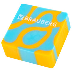Ластик BRAUBERG &laquo;CLARITY&raquo;, 34&times;34&times;14 мм, квадратный, экологичный ПВХ, ассорти, 272732