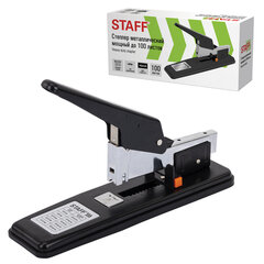Степлер МОЩНЫЙ № 24/<wbr/>6-23/<wbr/>15 металлический STAFF &laquo;HEAVY DUTY ECO&raquo;, до 100 листов, черный, 272736