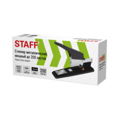 Степлер МОЩНЫЙ №24/<wbr/>6-23/<wbr/>24 металлический STAFF &laquo;HEAVY DUTY ECO&raquo;, до 200 листов, черный, 272737