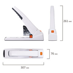 Степлер ЭНЕРГОСБЕРЕГАЮЩИЙ МОЩНЫЙ № 24/<wbr/>6 &mdash; 23/<wbr/>13 BRAUBERG &laquo;ONE MOMENT&raquo;, до 100 листов БЕЗ УСИЛИЙ, 272738