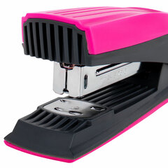 Степлер №24/<wbr/>6, 26/<wbr/>6 BRAUBERG &laquo;SUPER&raquo;, до 30 листов, маджента и черный, 272740