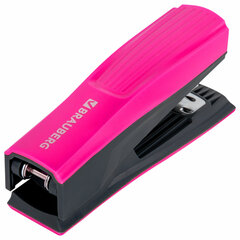 Степлер №24/<wbr/>6, 26/<wbr/>6 BRAUBERG &laquo;SUPER&raquo;, до 30 листов, маджента и черный, 272740