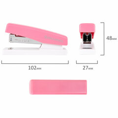 Степлер №24/<wbr/>6, 26/<wbr/>6 BRAUBERG &laquo;STYLE&raquo;, до 25 листов, ассорти, 272748