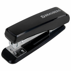 Степлер №24/<wbr/>6, 26/<wbr/>6 BRAUBERG &laquo;Standard&raquo;, до 30 листов, черный, 272755