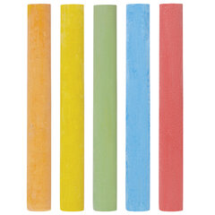 Мел цветной круглый мягкий 10 штук, 5 цветов, BRAUBERG, картонная упаковка, европодвес, 272767