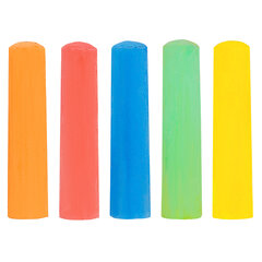 Мел в ведерке для рисования на асфальте 20 штук, 5 цветов, цветной круглый, BRAUBERG KIDS, 272773