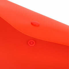 Папка-конверт с кнопкой BRAUBERG &laquo;SUPER&raquo;, А4, матовая непрозрачная, красная, ПРОЧНАЯ 0,2 мм, 272878