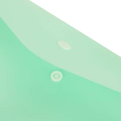 Папка-конверт с кнопкой BRAUBERG &laquo;Pastel&raquo;, А4, матовая непрозрачная, мятная, ПРОЧНАЯ 0,2 мм, 272883