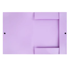 Папка на кнопке пластиковая BRAUBERG &laquo;PASTEL&raquo;, А4, 3 клапана, 600 мкм, цвета ассорти, 272886