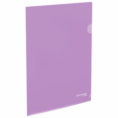 Изображение товара Папка-уголок жесткая, непрозрачная, А4, цвет лиловый, 0,15 мм, BRAUBERG PASTEL, 272890