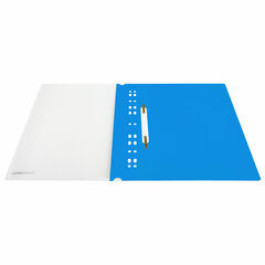 Скоросшиватель пластиковый с перфорацией BRAUBERG EXTRA, А4, 140/<wbr/>180 мкм, синий, 272895