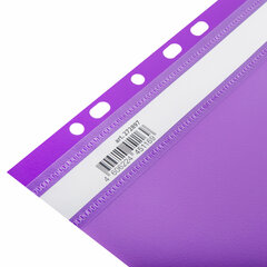 Скоросшиватель пластиковый с перфорацией BRAUBERG EXTRA, А4, 140/<wbr/>180 мкм, фиолетовый, 272897