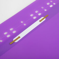 Скоросшиватель пластиковый с перфорацией BRAUBERG EXTRA, А4, 140/<wbr/>180 мкм, фиолетовый, 272897