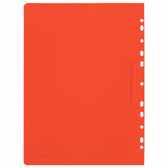 Скоросшиватель пластиковый с перфорацией BRAUBERG EXTRA, А4, 140/<wbr/>180 мкм, красный, 272898