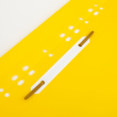 Скоросшиватель пластиковый с перфорацией BRAUBERG EXTRA, А4, 140/<wbr/>180 мкм, желтый, 272899