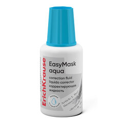 Корректирующая жидкость ERICH KRAUSE &laquo;EasyMask&raquo; на водной основе, 20 мл, флакон с кисточкой, 61926