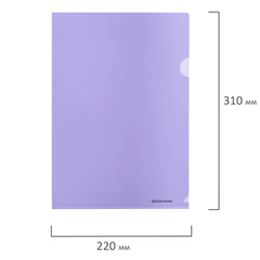 Папка-уголок ERICH KRAUSE &laquo;Diagonal Pastel&raquo;, ассорти, 0,18 мм, 50170