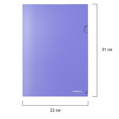 Папка-уголок ERICH KRAUSE &laquo;Diagonal Pastel&raquo;, ассорти, 0,18 мм, 50170