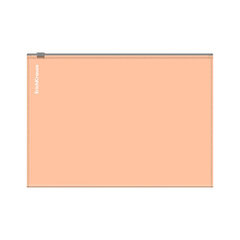 Папка-конверт на молнии ERICH KRAUSE &laquo;Matt Pastel Bloom&raquo; А5+ (250&times;180 мм), ассорти, 0,18 мм, 61170