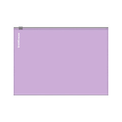 Папка-конверт на молнии ERICH KRAUSE &laquo;Matt Pastel Bloom&raquo; А5+ (250&times;180 мм), ассорти, 0,18 мм, 61170