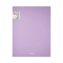 Папка на 2 кольцах ERICH KRAUSE &laquo;Matt Pastel Bloom&raquo;, 24 мм, до 150 л., ассорти, 0,6 мм, 61184