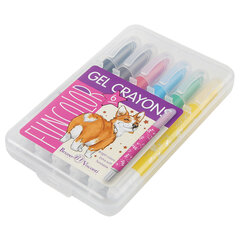 Мелки гелевые BRUNO VISCONTI FunColor, пластиковый корпус, выкручивающиеся, 8 мм, 6 цветов, 31-0017