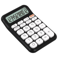 Калькулятор настольный BRAUBERG KW-500-BK (93&times;148 мм), 3D-кнопки, 12 разрядов, черный, 272954