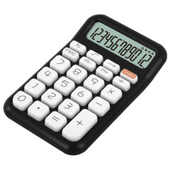 Калькулятор настольный BRAUBERG KW-500-BK (93&times;148 мм), 3D-кнопки, 12 разрядов, черный, 272954