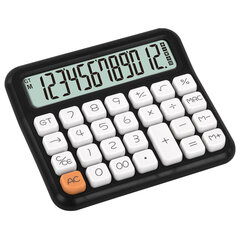 Калькулятор настольный BRAUBERG KW-1000-BK (152&times;132 мм), 3D-кнопки, 12 разрядов, черный, 272956