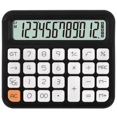 Калькулятор настольный BRAUBERG KW-1000-BK (152&times;132 мм), 3D-кнопки, 12 разрядов, черный, 272956