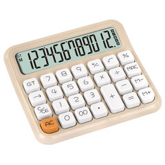 Калькулятор настольный BRAUBERG KW-1000-BG (152&times;132 мм), 3D-кнопки, 12 разрядов, бежевый, 272957